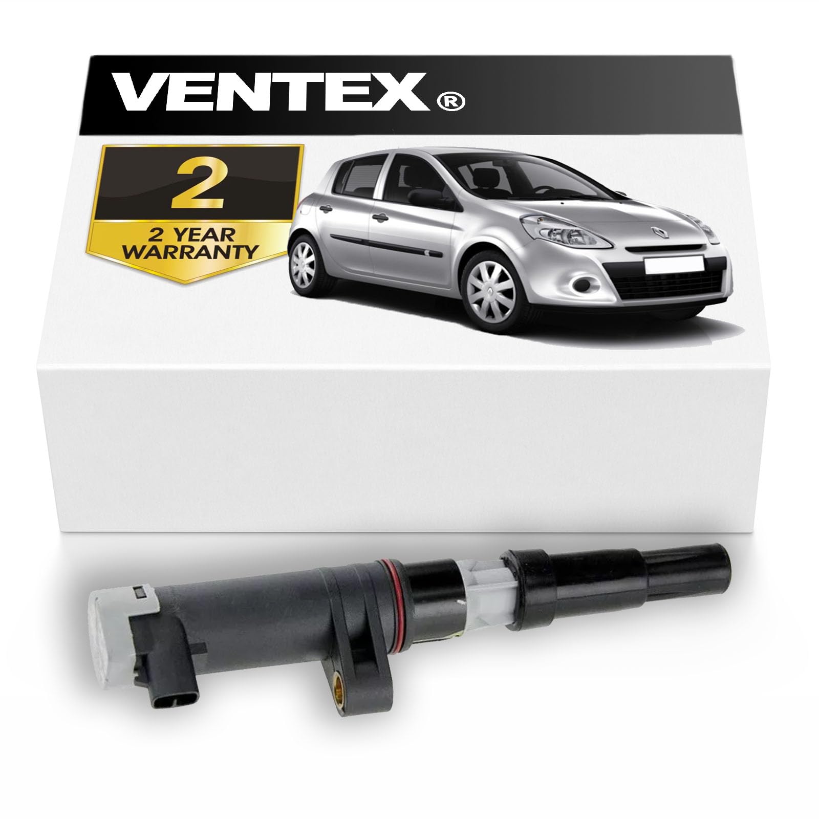 VENTEX® Ignition Coil Pack VXS1719 Compatible with Renault Clio 1.4 1.6 2.0 2005-2014 Megane Scenic Dacia Duster