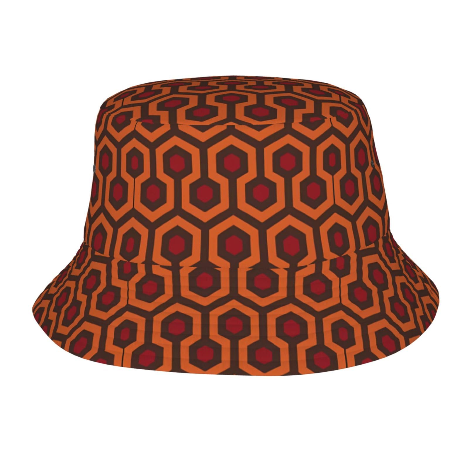 Phayah Unisex Black Shining Overlook Printing Bucket Hat Sun Hat Uv Fisherman Hat Wide Brim For Fishing Hiking Beach