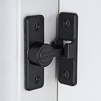 Vista 7 de Paquete de 2 pestillos dorados de 90 grados para puerta de granero, pestillos pesados para puerta corredera de granero