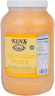 Ken's Golden Italian Dressing: Authentic Garlic, Onion & Tangy Lemon Flavor, Non-Separating Shelf-Stable Marinade