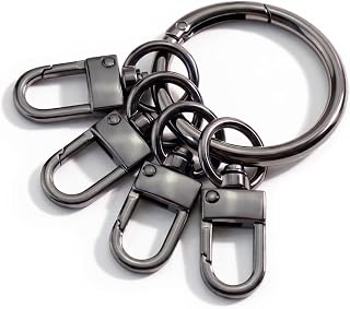 Swivel Keychain Holder for Gym Lockers School Keys Classroom Tags Student Backpacks and Travel Accessories