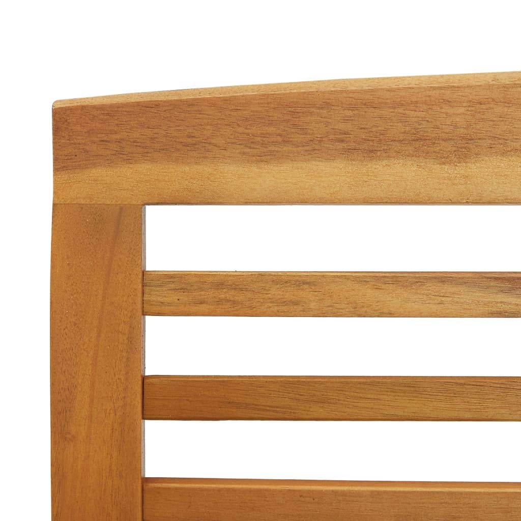 Juego de Muebles de jardín Madera Maciza de Acacia 3 Piezas, 2 Bancos y Mesa Centro, Mueble Exterior para terraza Patio balcón con diseño Resistente y almacenaje Ideal para Ocio y reunión al
