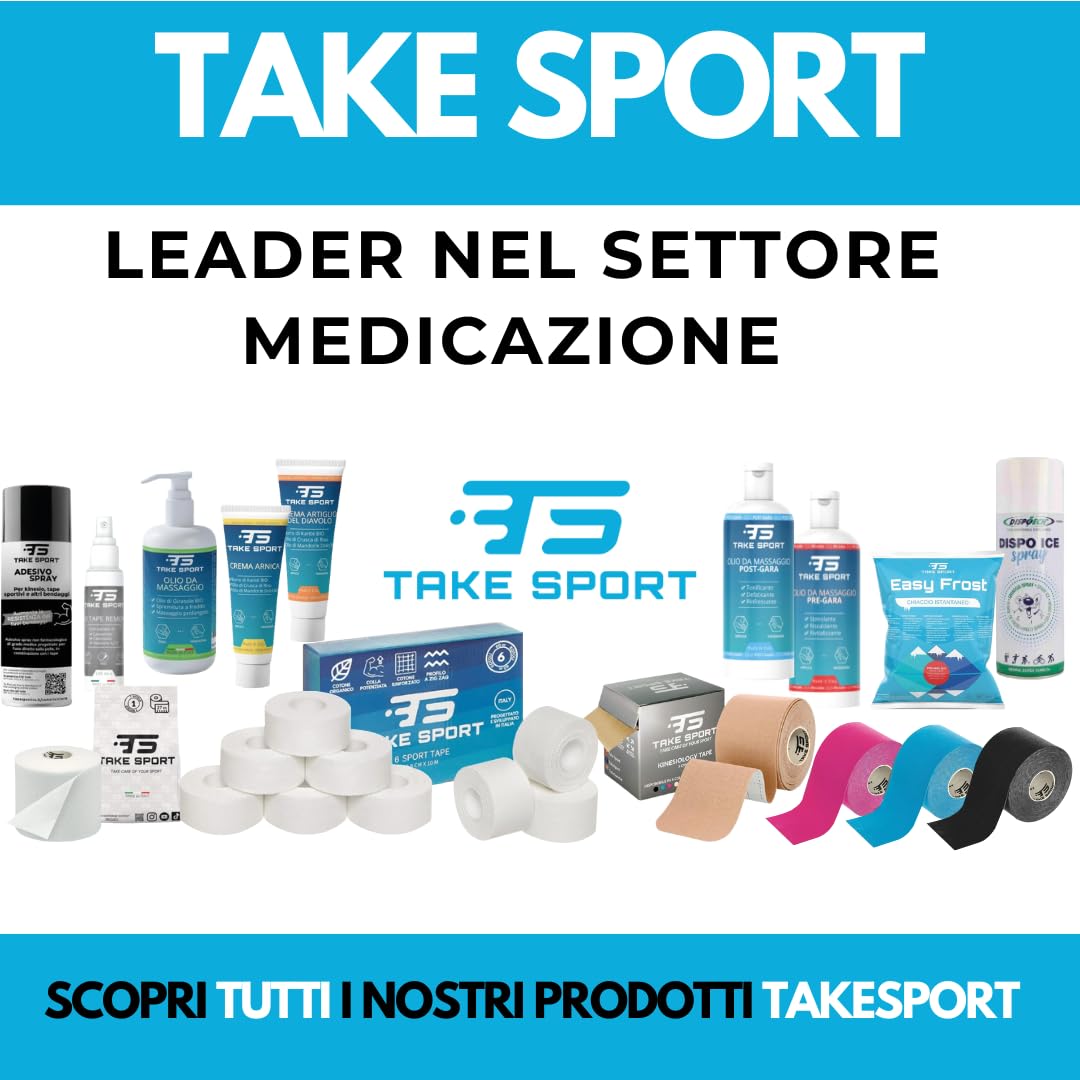 TAKE SPORT - Cutter, Taglierina brevettato Made in Italy per Taglio Preciso di Kinesio Tape, Tape Kinesiologico, Nastri Sportivi. Tascabile, Pratico per Taping Kinesiologico, Kinesiology Tape, Kinesio