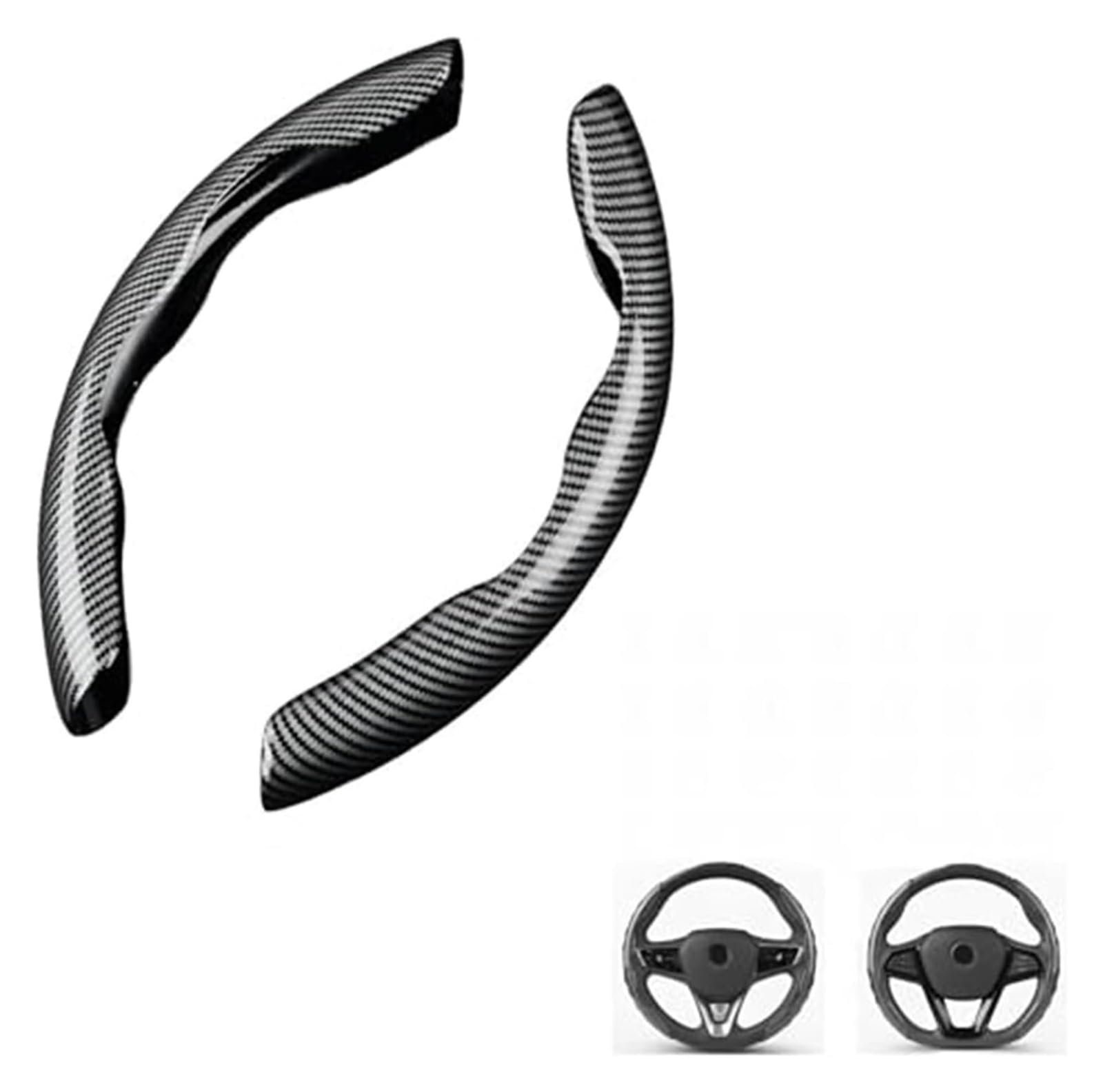 Volante Funda Coche para Q3 para SLine para Quattro para Sportback para Q5 Volante Antideslizante Resistente Al Desgaste 2 Uds Protector Cubierta