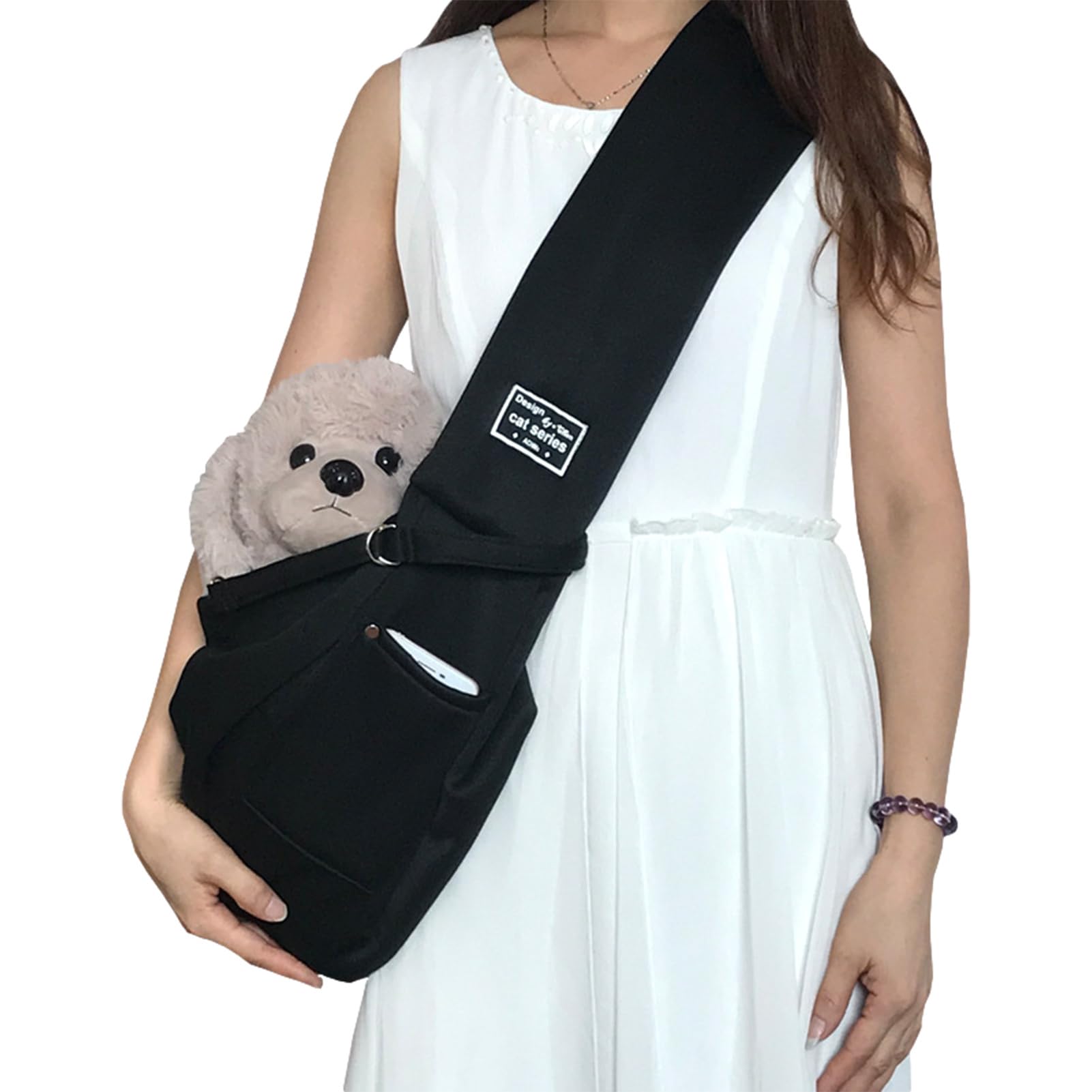Puppy Sling Carrier voor kleine honden - Ademende omkeerbare