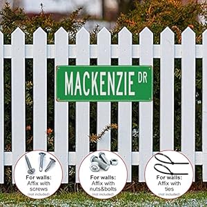 Vintage mackenzie mackenzie sign mackenzie lover mackenzie birthday gift child gift grandchild gift st ave dt metal tin streets sign plate drive way man cave outdorr wall decor sign gift 16×6  urban country home decor