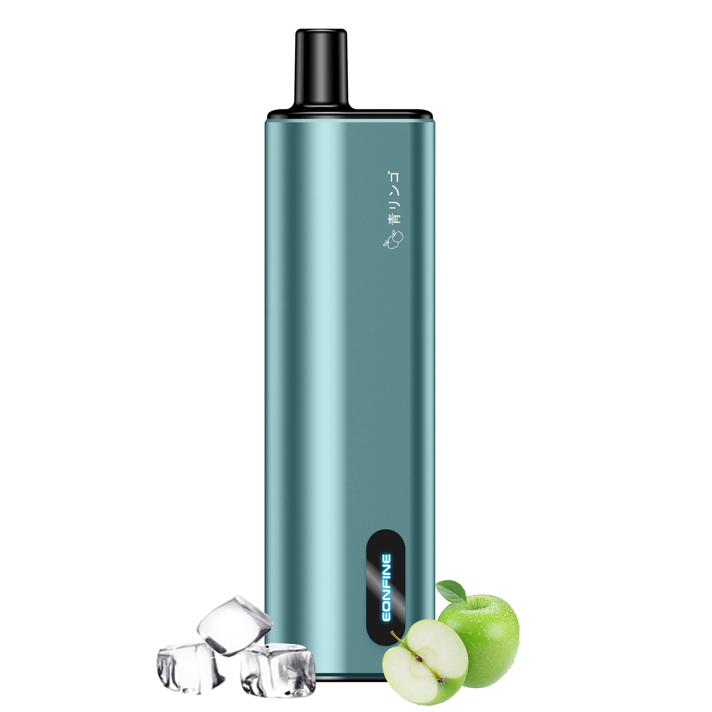 Eonfine 電子タバコ 使い捨て ベイプ 13000回吸引可能 シーシャ vape タールニコチンゼロ 水蒸気タバコ 持ち運び 禁煙グッズ 電子たばこ 禁煙パイポ 爆煙 節煙禁煙サポート 青リンゴ