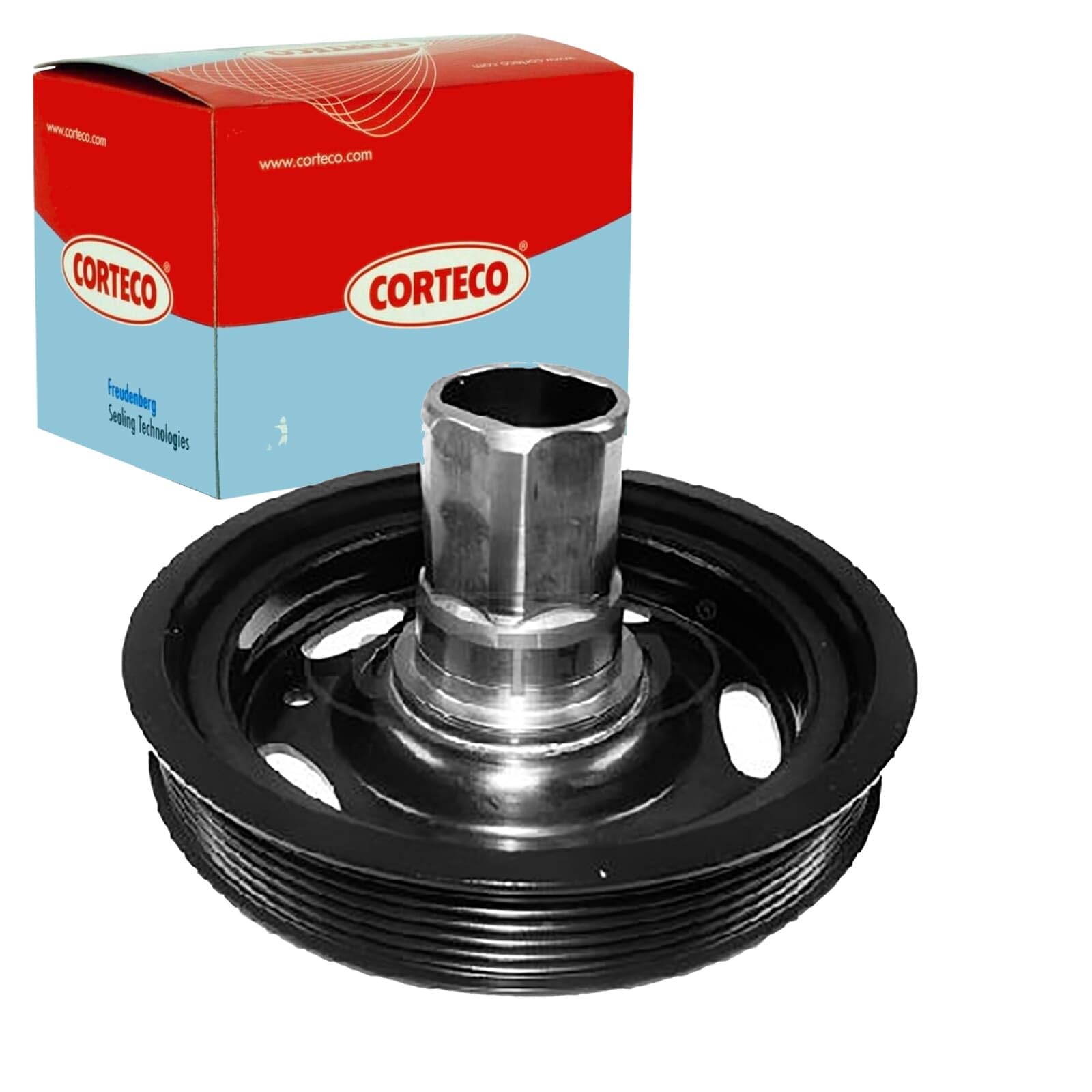 ORIGINAL® Corteco 49412200 Riemenscheibe, Kurbelwelle für Opel MERIVA B