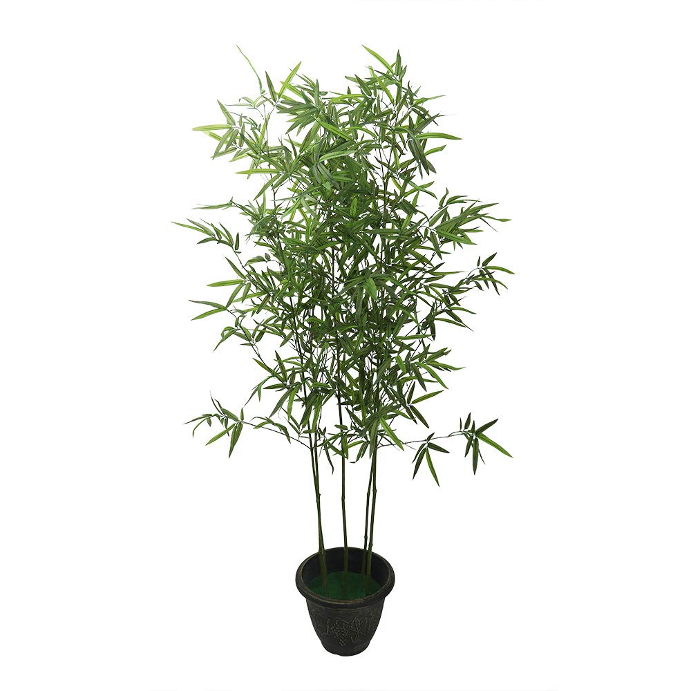 Yatai Decor Nearly Natural Artificial Bamboo Tree 2.6 Meters High Artificial Bamboo Plant Potted Fake Plants in Plastic Pot for Home Office Indoor Outdoor Garden Decoration Plastic Plants