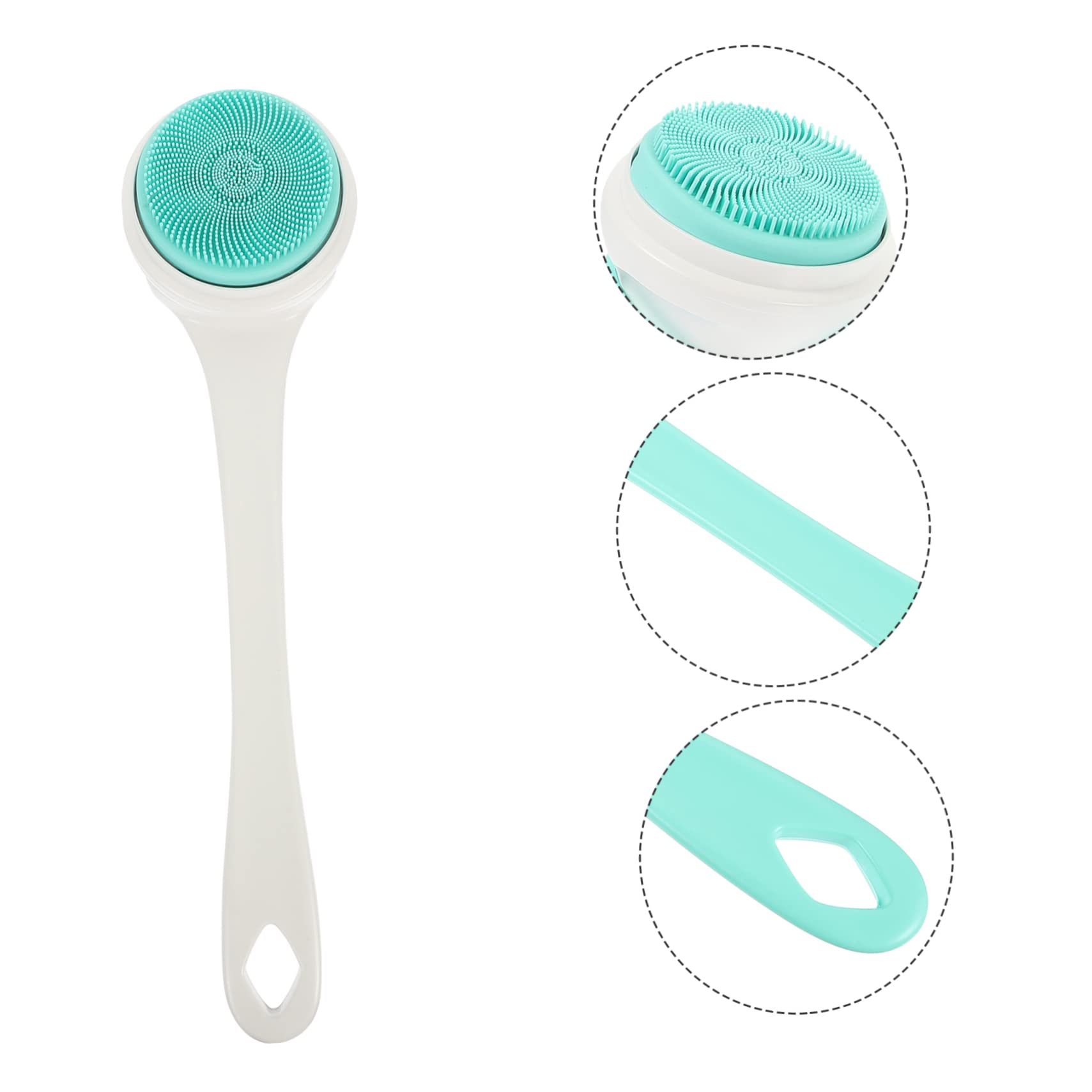 CALLARON Cepillo De Baño Eléctrico Para Ducha Depurador De y Espalda Cepillo De Ducha Mango Para Limpieza y Exfoliación Corporal