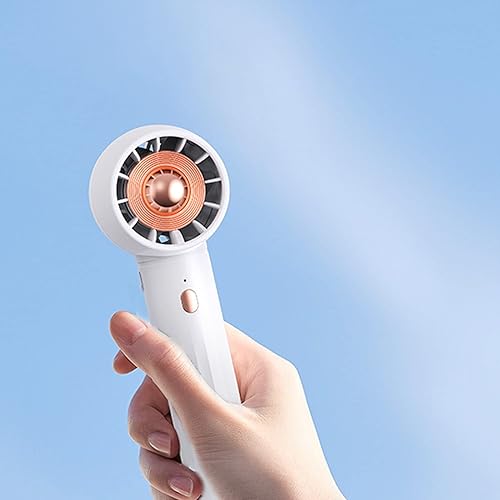 Miniatura 2 de Mini ventilador turbo de mano, ventilador de mano portátil, ventilador de mesa con batería recargable USB, refrigeración para viajes, oficina,