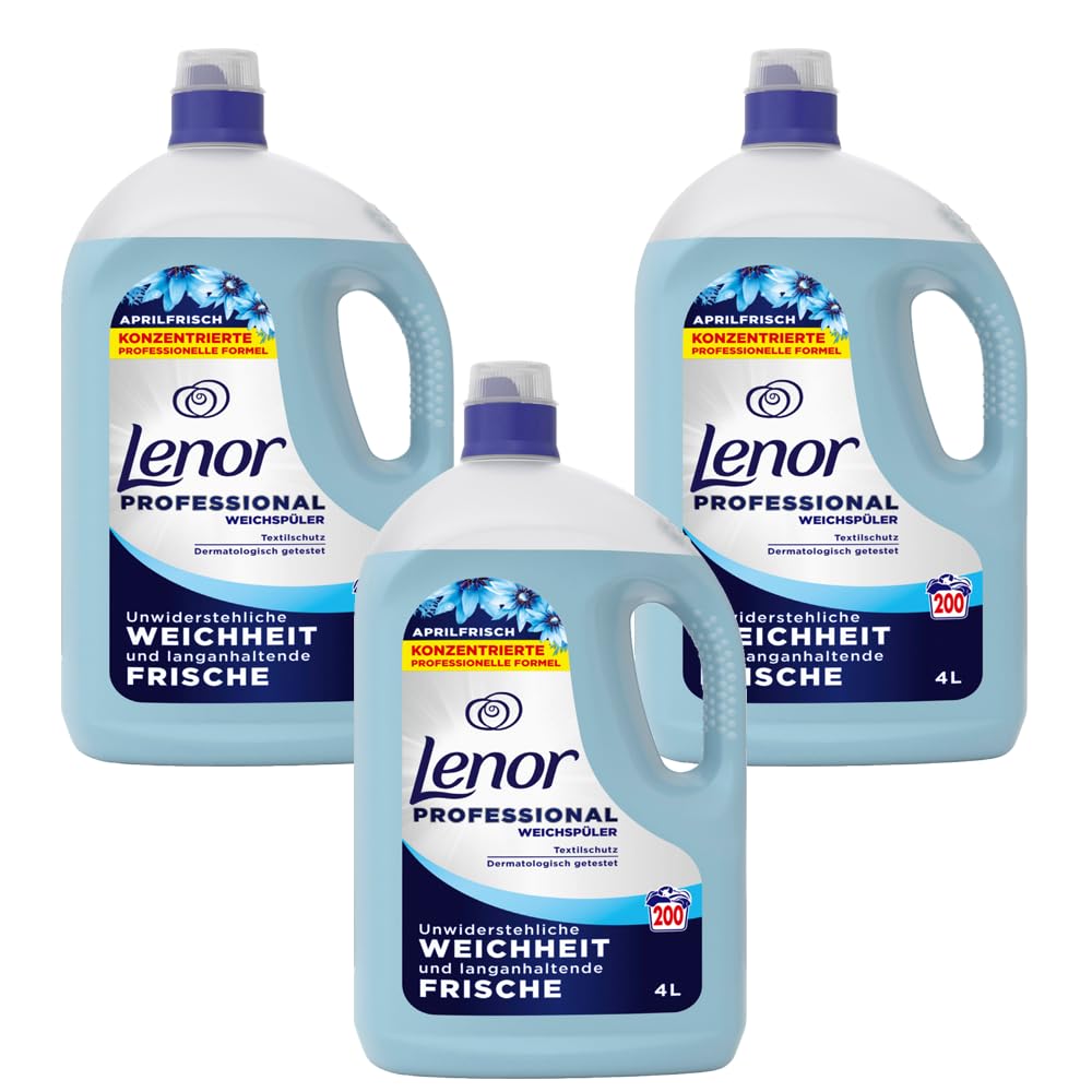 LENOR - Lote de 3 profesionales suavizantes concentrados "Aprilfrisch"