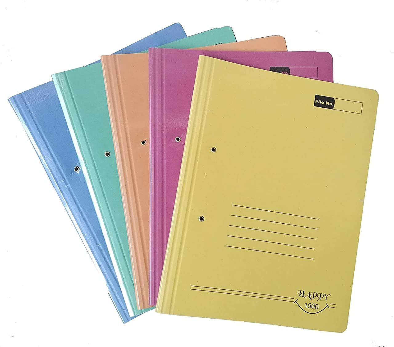 Piyush General Store Laminated Spring File folders for Documents School Colleges Office and Home documents (Pack of 5), MULTICOLOR (AAQ-99)