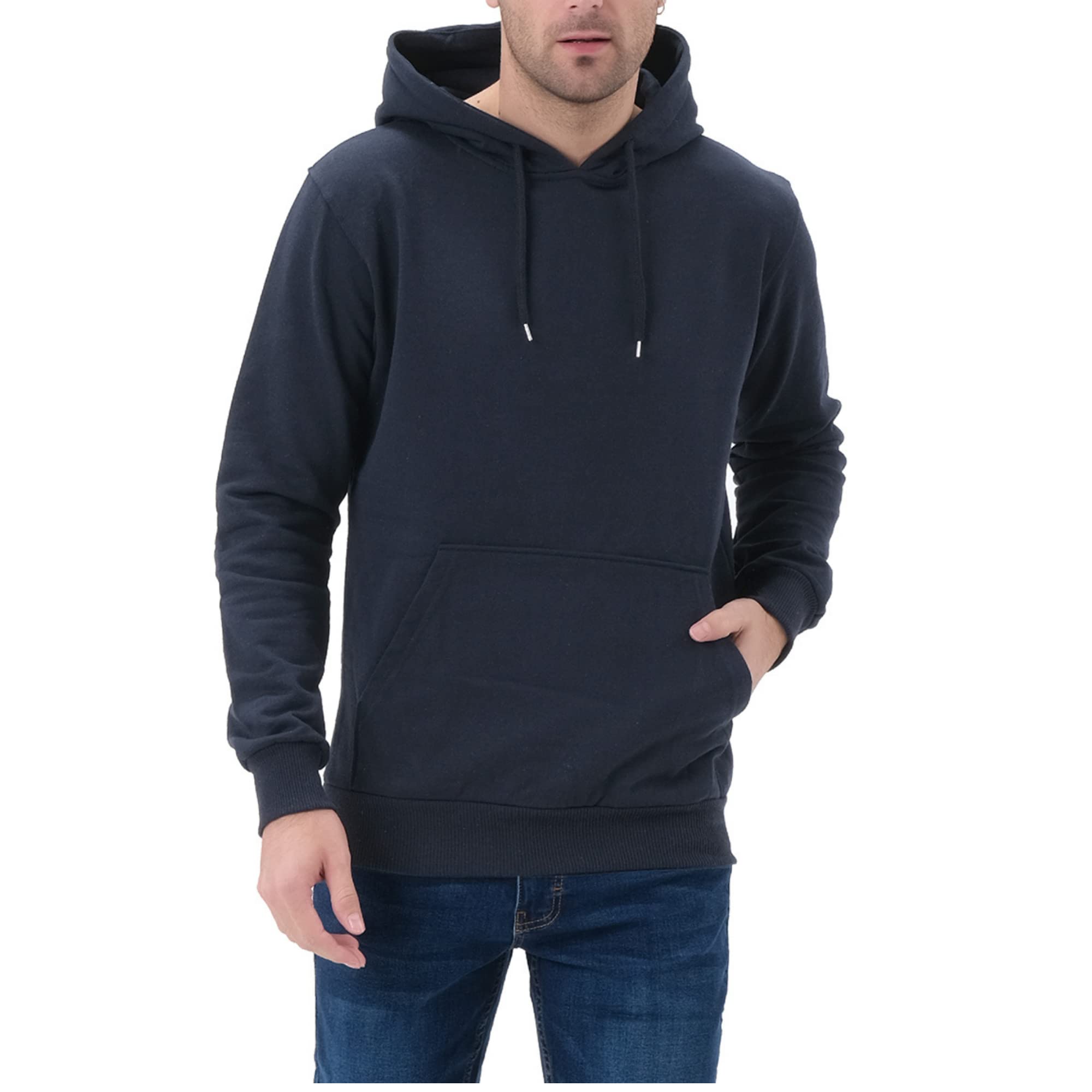 Smith & Solo Herren Kapuzenpullover – Kapuzenjacke reißverschluss, Sweatshirt Pullover Langarm – Slim – Fit – Training – Hoodie – Pulli – Hochwertige Baumwollmischung Männer