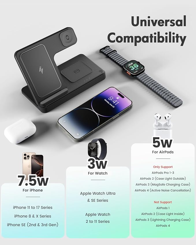 Wireless Charger iPhone Charging Station