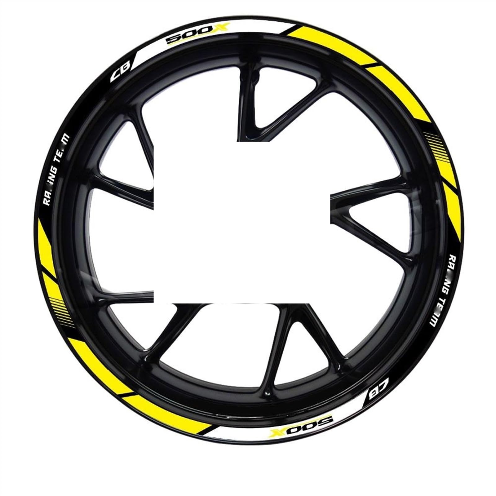Applique Motorcycle Wheel Sticker Reflective Rim Decal for CB500X Hub Stripe Tape Waterproof for CB500 X CB 500X 2019-2023(Front19 Rear17-4)