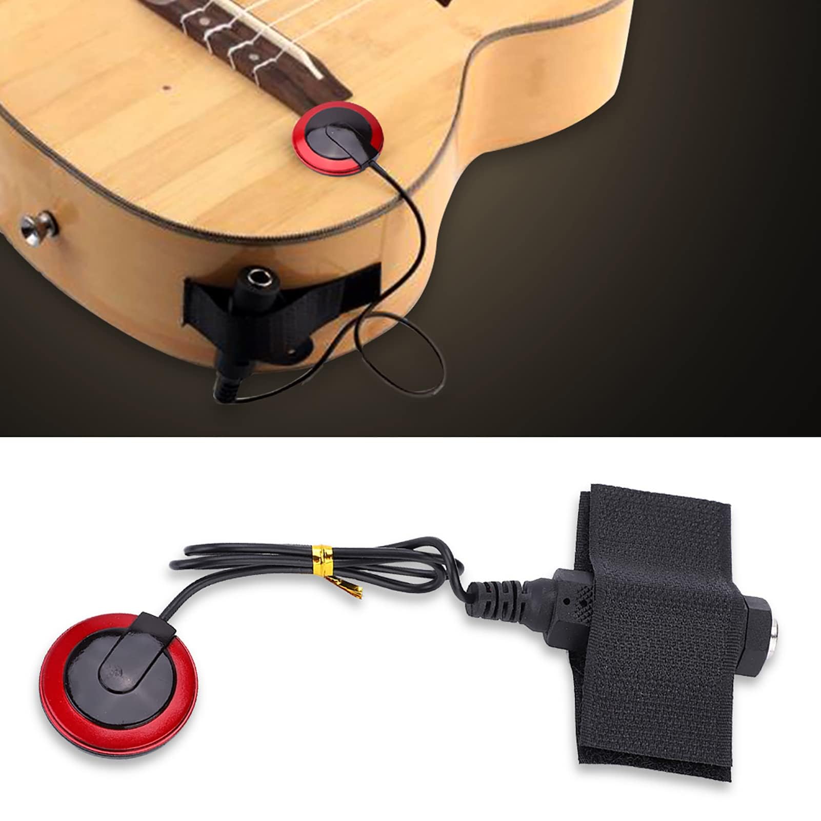 Przetwornik do gitary gitarowej, przetwornik piezoelektryczny do gitary, ukulele, skrzypiec, wioliny, mandoliny i innych instrumentów