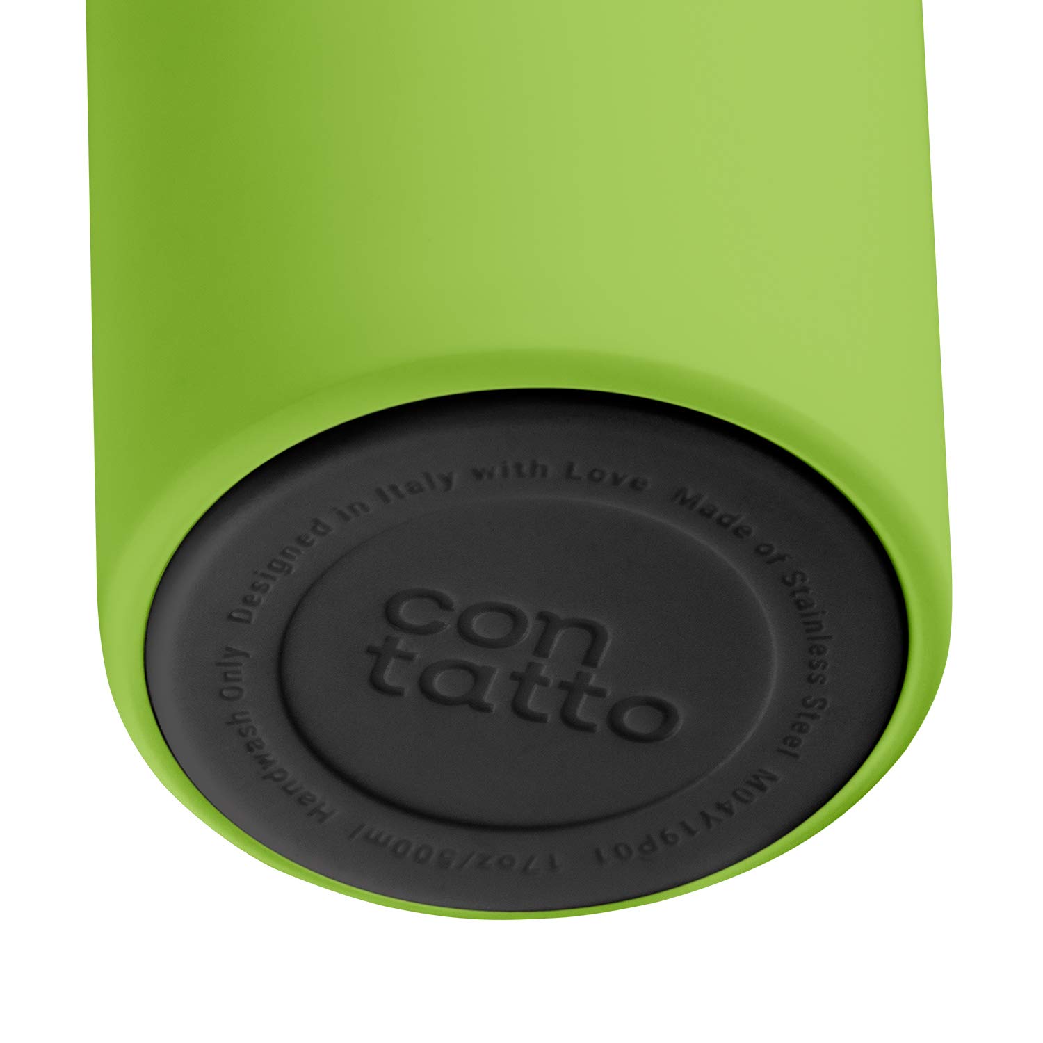 con-tatto Bottle Bottiglia termica con 3 Pareti in Acciaio e Rame - Bevande fredde per 25 ore e calde per 15 ore - Fascia e Tappo Sport Lid inclusi! (Black Mojito)