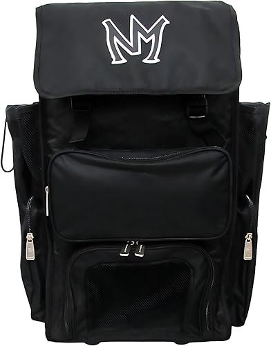 Miniatura 3 de No Mercy Bolsa de bate de béisbol con ruedas giratorias resistentes para juegos de viaje y práctica de juego, bolsa de almacenamiento de equipo para