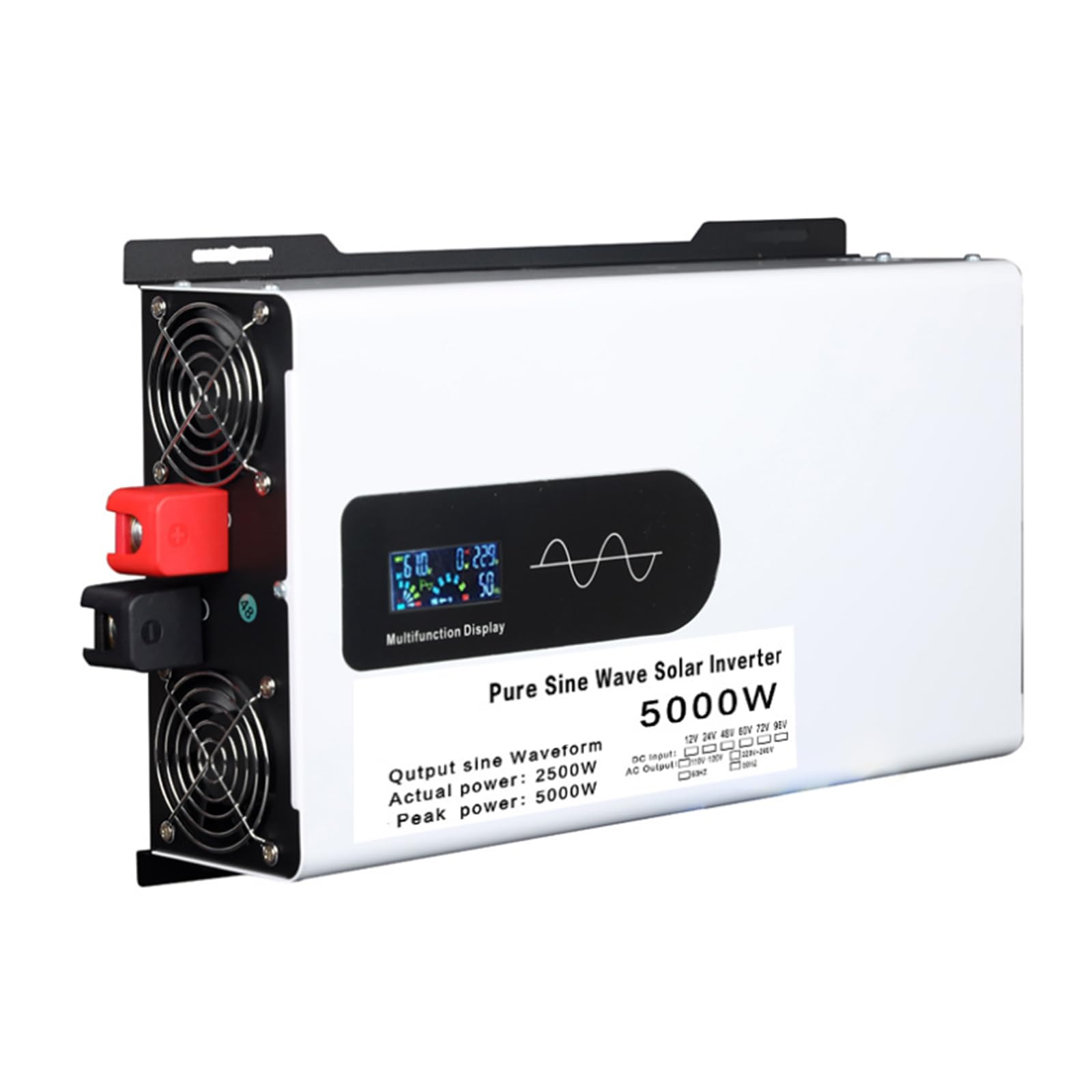 Convertisseur onde pure 5000W split phase avec écran de contrôle LCD - 8