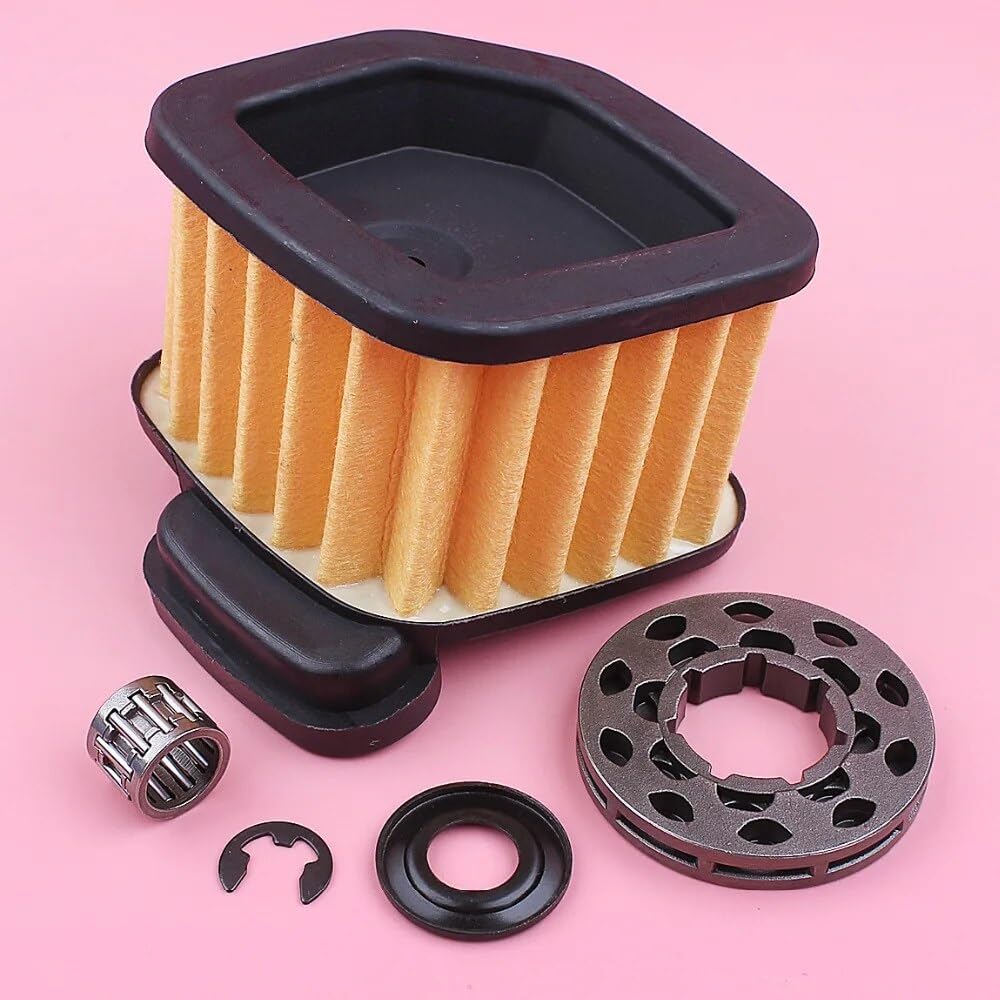 limpiador de aire del cortacésped, Limpiador de filtro de aire 570 575XP 576XP, arandela de llanta dentada, Kit de rodamiento de agujas con clip electrónico, pieza de repuesto for motosierra