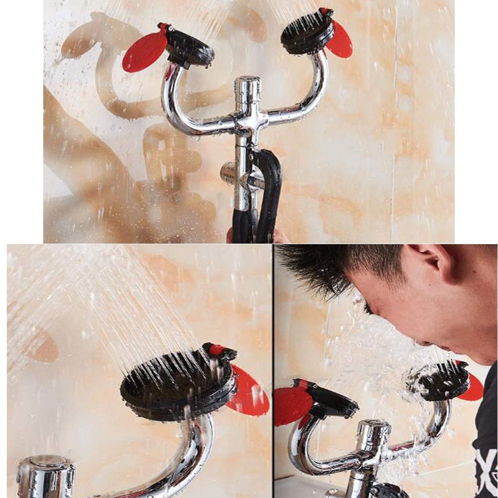 Station de Lavage oculaire d'urgence avec Tuyau réglable et douchette pour la sécurité en Laboratoire et en Milieu Industriel,