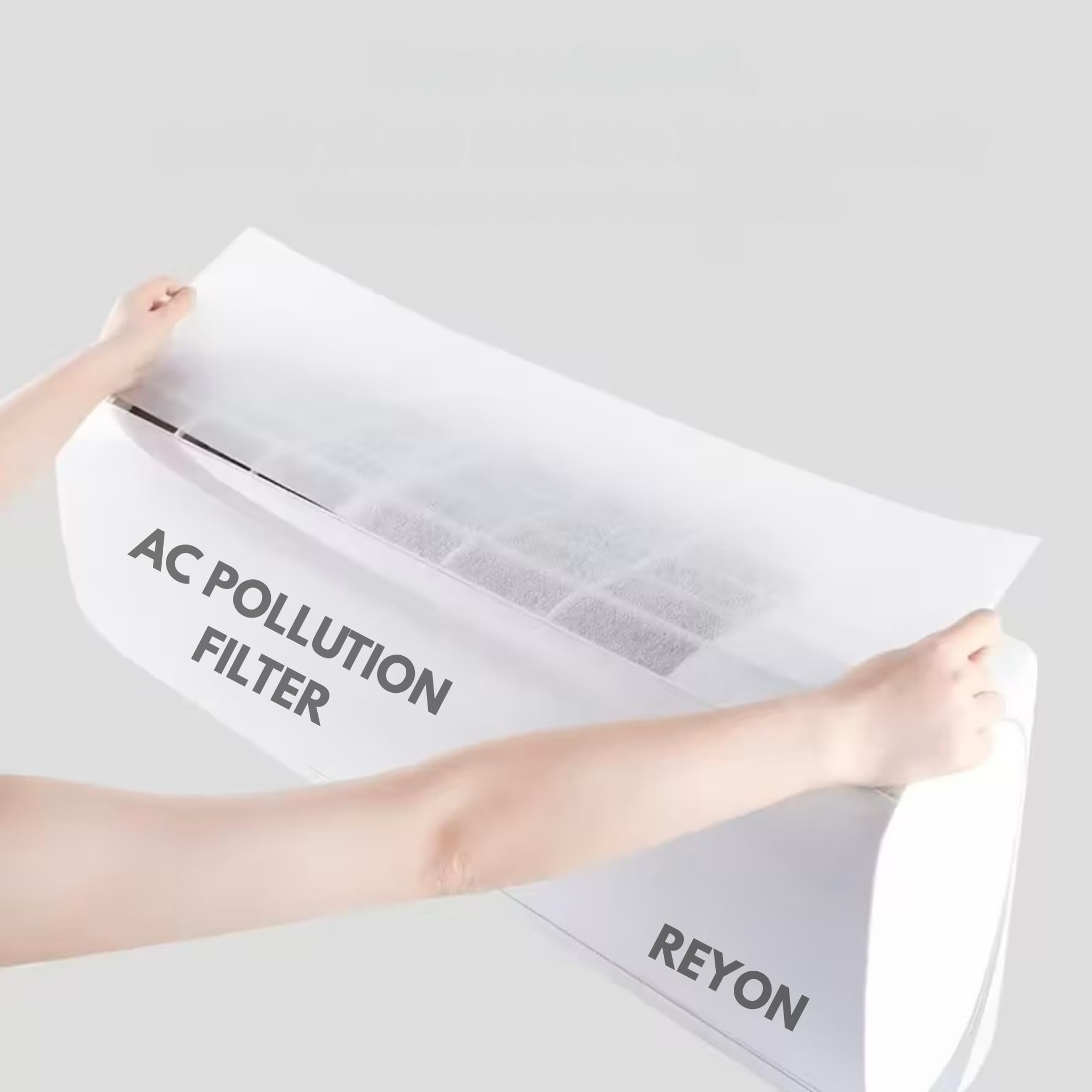 AC Vent Filter Sheets Electrostatic Fiber 2 PC 99 x 30 cm | Cuttable AC Intake Air Filter Paper | Disposable AC Dust Filter for Home Office, Pollution & Lint