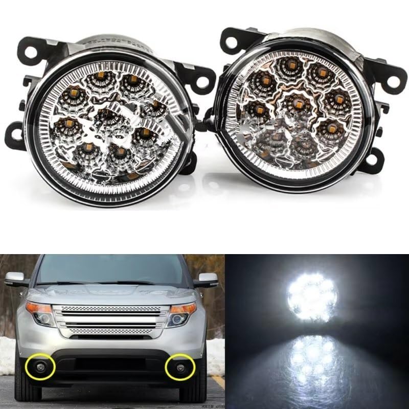 Antibrouillard avant LED puissant pour pare-chocs Ford Explorer 2011-2015