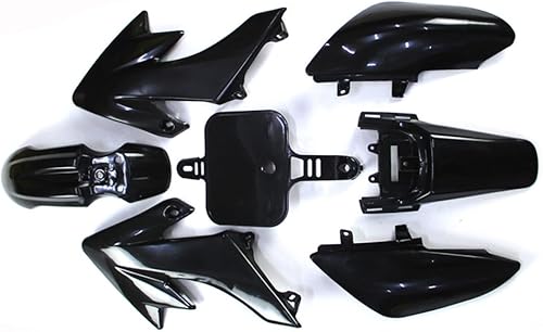 Miniatura 6 de Kit de carenado de plástico negro de TC-Motor Moto de cross
