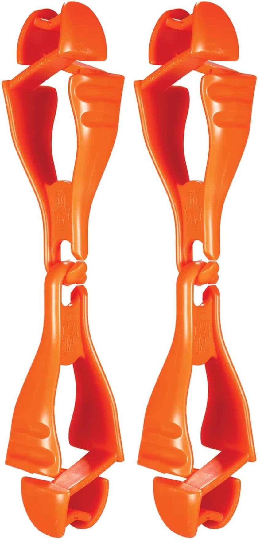 Ergodyne Glove Grabbers Each Security Clip, Orange, Each US, 1 Count (Pack of 2)