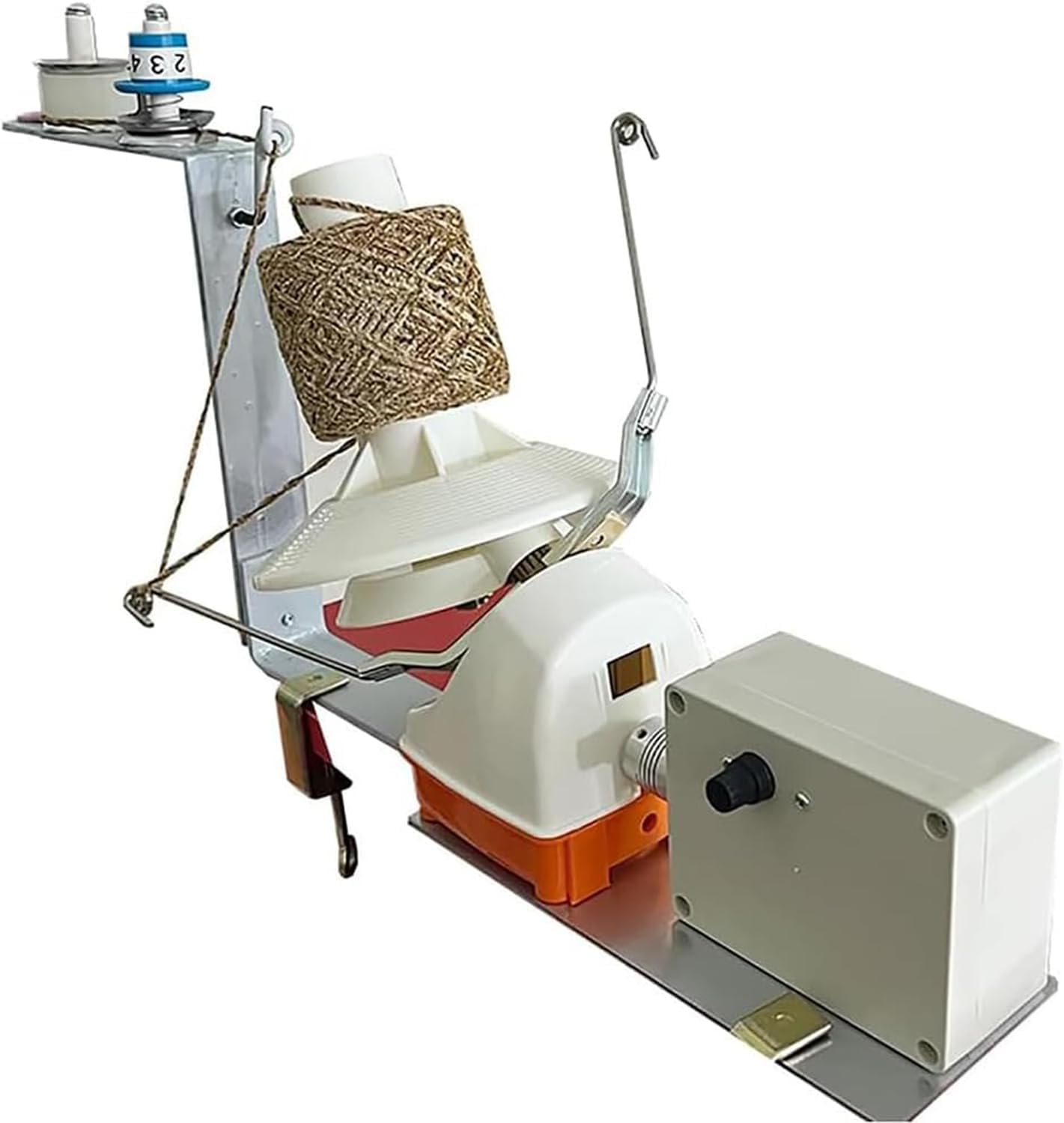 Avvolgitore automatico per gomitoli di filato, capacità 500 g, funzionamento silenzioso, velocità regolabile per lana, cotone, nylon, strumento per la lavorazione di filati