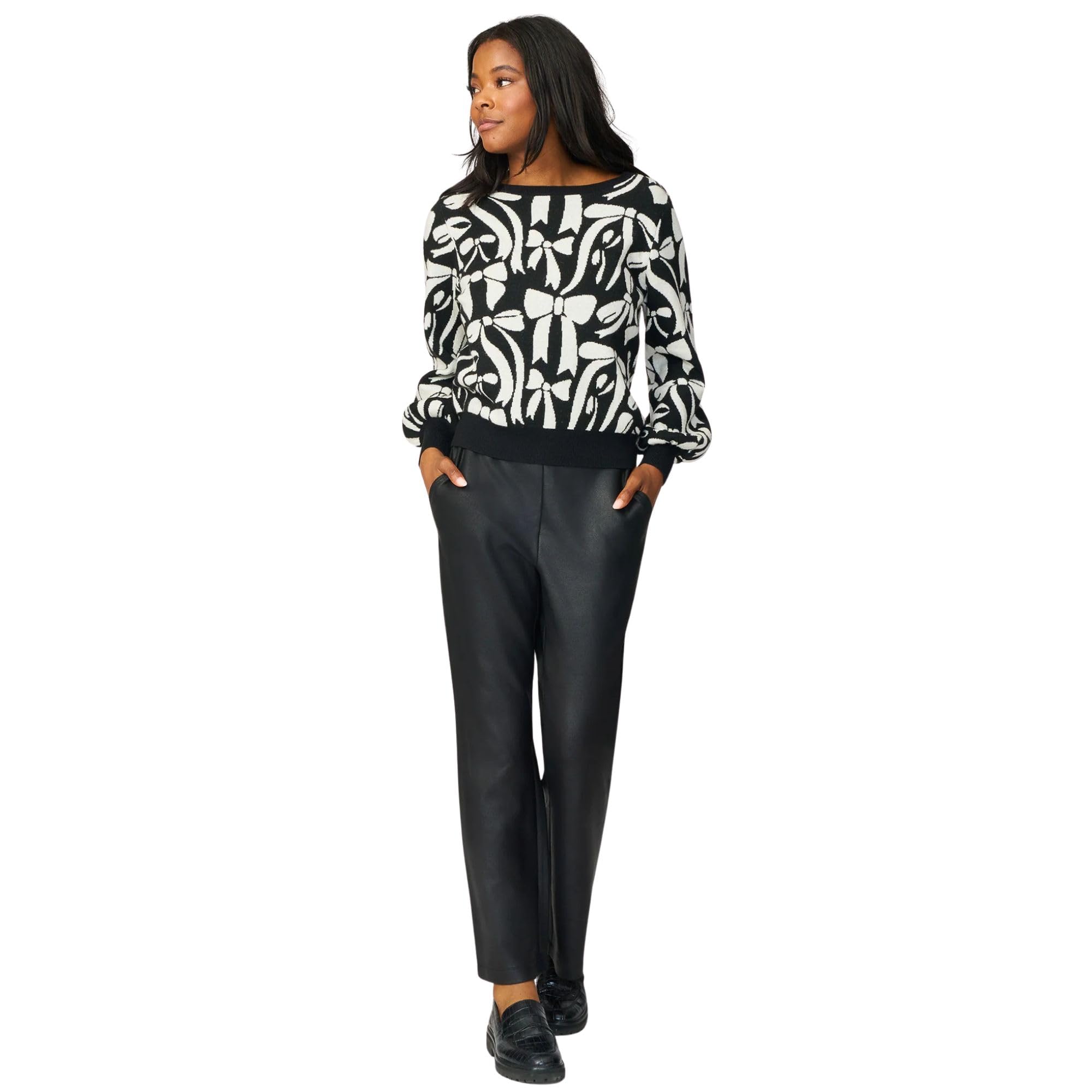 Cable Gauge Womens Coated Pull On Bootcut Pant