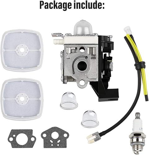 Miniatura 7 de SRM225 PAS225 GT225 PE225 PE225 Kit de afinación de carburador para Echo SRM-225 PAS-225 GT-225 PE-225 A021001692 Weed-Eater Carburador con filtro