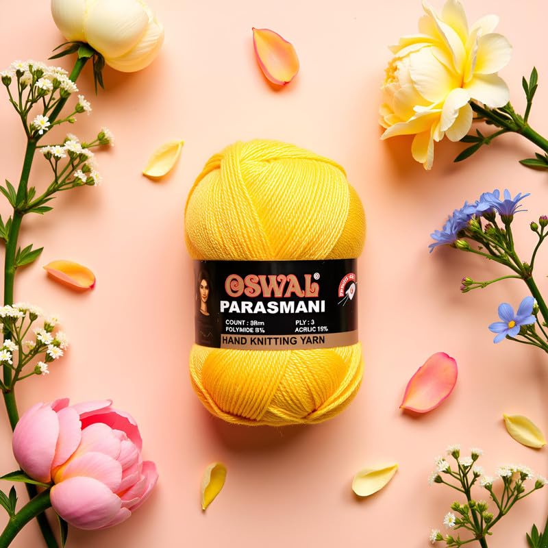 Image of M.G ENTERPRISE Os wal 3 Ply Knitting Yarn Wool (Pila), 300 gm