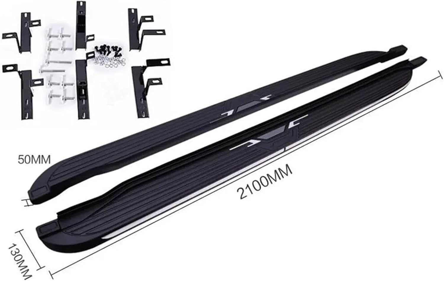1 Pair Side Step Compatible for VW Atlas Teramont 2018-2021 Running Board Bar