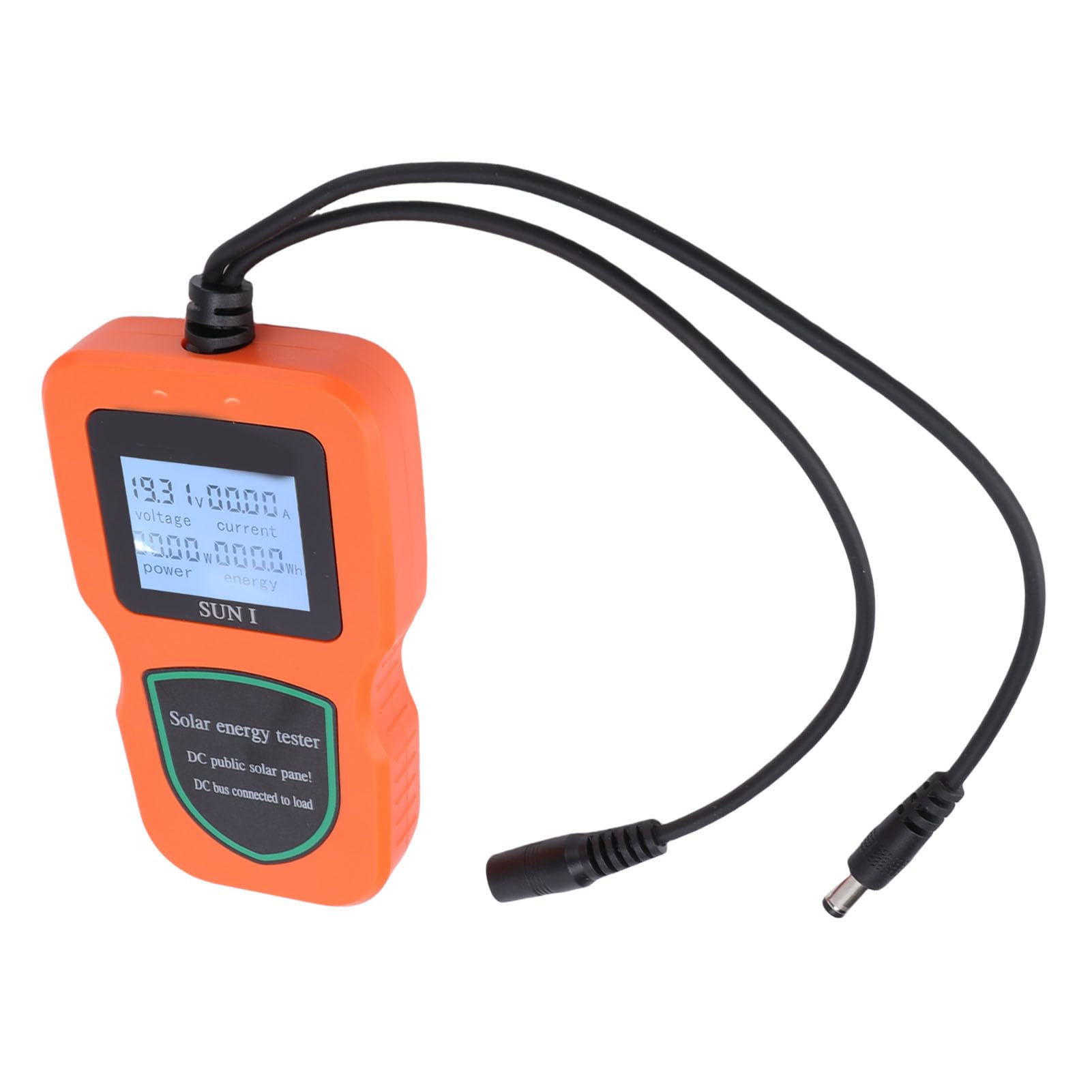 Jeffergarden Tester per Pannelli Solari Misuratore MPPT, Multimetro Fotovoltaico Portatile in ABS con Display LCD per Pannelli Solari 5W-500W, Tester di Tensione a Circuito Aperto e Corrente di