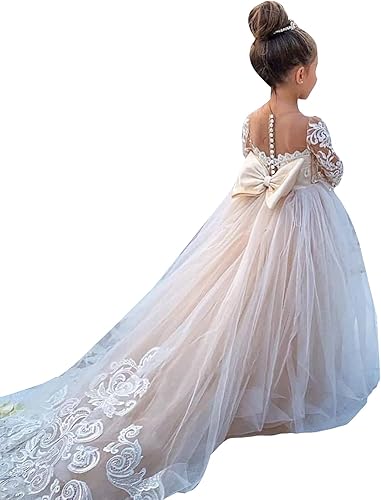 Miniatura 5 de Pageant Flower Lace Dress Pageant Kids Wedding Holiday Party Dresses Birthday Dress