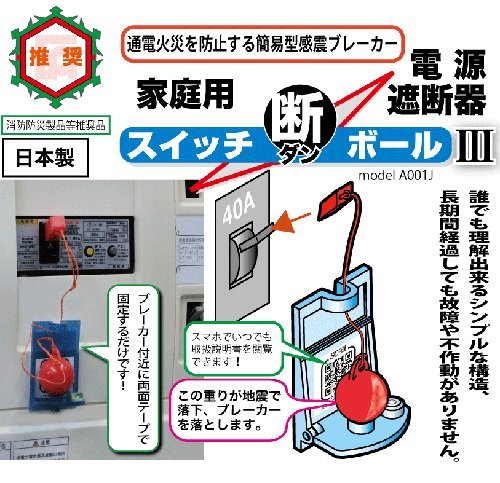 【家庭用電源遮断機】埋め込み式ブレーカーにも対応 スイッチ断ボールⅢ【大地震の際の二次災害防止用品】 【家庭用電源遮断機】埋め込み式ブレーカーにも対応 スイッチ断ボールⅢ【大地震の際の二次災害防止用品】