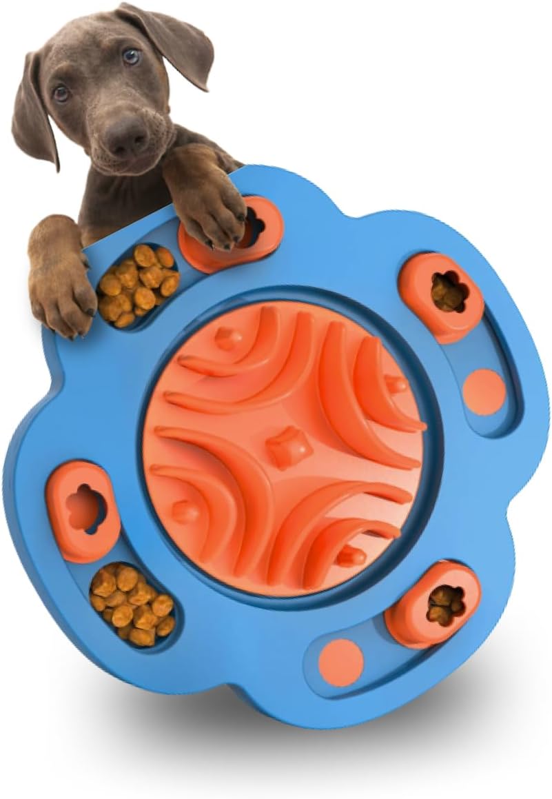 Puzzle Feeder Dog ToySilicone Slow Feeder Toy Bowl with Interactive Cat Puzzle Toy