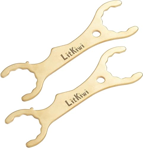 2 piezas de acero inoxidable superior herramienta multifunción llave llave de cerveza casera para grifo de torre de cerveza acoplador multiusos llave