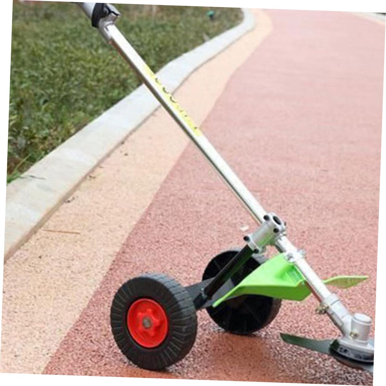 Ruedas de Soporte para Cortacésped 2 Piezas de Hierro | Accesorio para Desbrozadora Eléctrica Gas, Ligero, Mejora la Precisión Trabajo