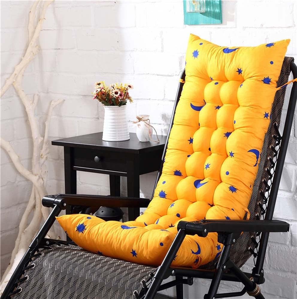 Coussin De Chaise Longue De Jardin épais - Housse Antidérapante Avec Sangles, Confortable Et Doux, Pliable