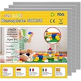 ✅【Platten Set gross 50x50】GRÖSSE: 40 x 40 cm (15,7 Zoll x 15,7 Zoll ), 50 x 50 Löcher.Large Classic platte für baukasten sind in verschiedenen farbkombinationen (grün, grau, bunt) erhältlich, diese hochwertige grundplatte gibt kindern eine geräumige 50x50-stud-Landschaft, auf dem zu bauen, zu spielen und zu zeigen.Und Classic bauplatte kann in verschiedenen szenarien verwendet werden, um riesige häuser, schlösser, türme und mehr zu bauen.