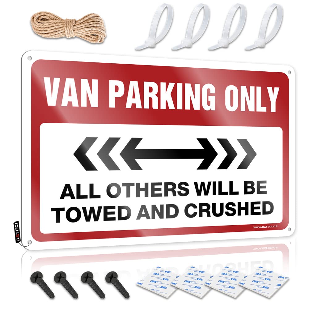 KRAZMURONGD Stuff For Your Room Van Parking Only Tin Sign Tin Wall Decor Tin Metal Decor(30X40CM)