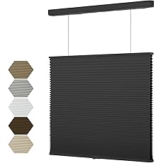 BlindsAvenue Cordless Top Down Bottom Up Cellular Honeycomb Shade, 9/16" Single Cell, Light Filtering, White Dove, Size: 71.5" W x 48" H