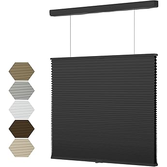 BlindsAvenue Cordless Top Down Bottom Up Cellular Honeycomb Shade, 9/16" Single Cell, Light Filtering, White Dove, Size: 71.5" W x 48" H
