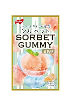 Amazon | ノーベル製菓 ソルベットグミ白桃味 50g×6袋