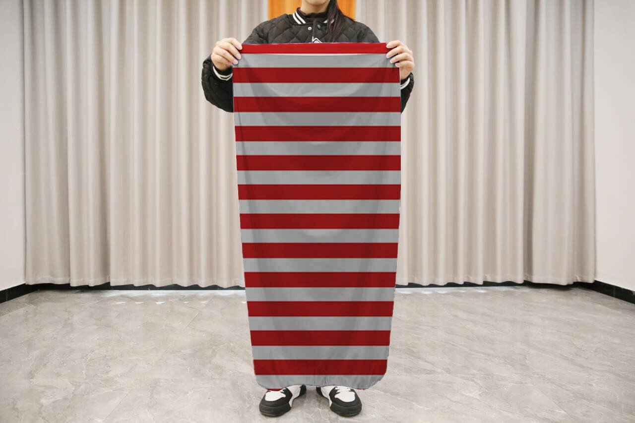 Patriotic Cylinder Pedestal Cover Set - 3 Sizes American Flag Party Decorations for 4th of July, Memorial Day, Independence Day, Birthday, or Event Backdrop Props