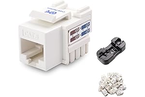 Cable Matters 10Gbps Cat6 Keystone Jacks, 25-Pack