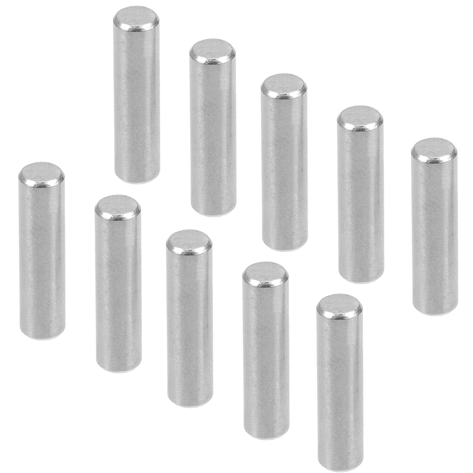 LEPEVNEY 3mm x 14mm 304 Stainless Steel Dowel Pins Shelf Pegs Support Shelves Silver Tone 50Pcs